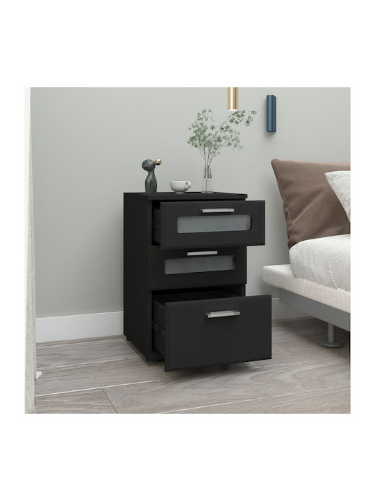 Office Storage Drawer Black L40xW60xH38cm