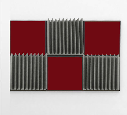 EQ Acoustics Σετ Ηχοαπορροφητικών (1τμχ) σε Σχέδιο Wedge 60cm x 60cm x 50mm