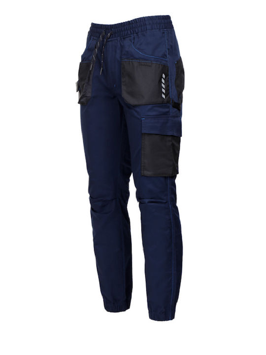 Stenso Reflective Work Trousers Navy Blue