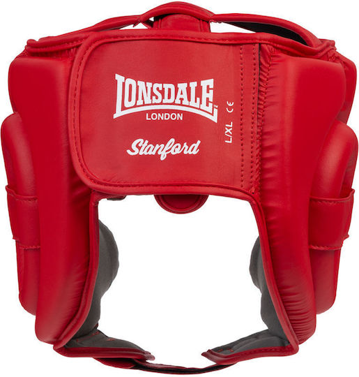 Lonsdale Боксова каска за Възрастни Отворено лице Червена
