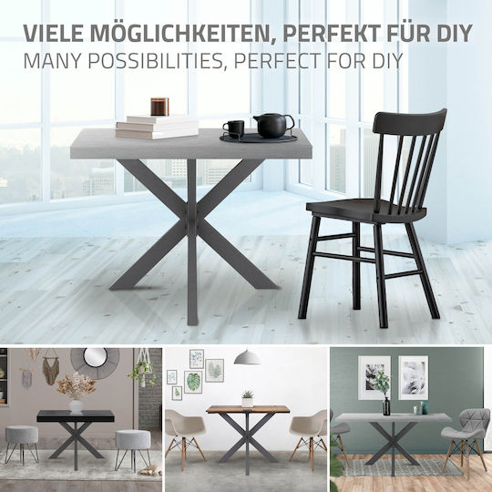 ML-Design Tischständer aus Metall in Gray Farbe 85x71x85cm