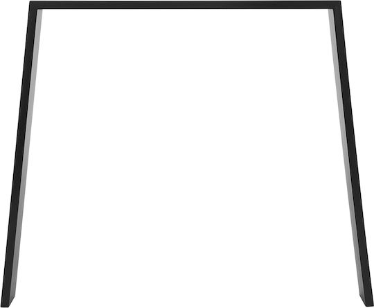 ML-Design Βάση Τραπεζιού Μεταλλική Μαύρη 90x72cm 2τμχ
