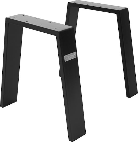 ML-Design ML-Design Metal Furniture Leg 2 Pieces Suitable for Table / Coffee Table 42cm Black