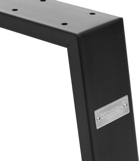 ML-Design Βάση Τραπεζιού Μεταλλική Μαύρη 90x72cm 2τμχ