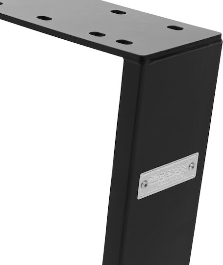 ML-Design Стойка за маса Дърво в Черен Цвят 75x72см 2бр