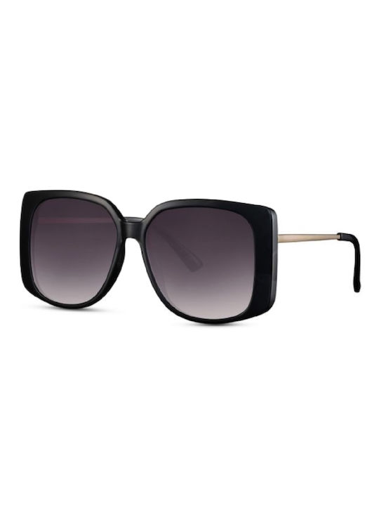 Solo-Solis Women's Sunglasses with Black Frame and Black Gradient Lens NDL6154