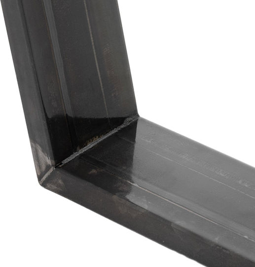 ML-Design Wooden Furniture Leg 2 Pieces Suitable for Table / Coffee Table 40x43cm Black