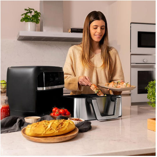 Cecotec Cecofry Dual 9000 Air Fryer 9lt Ασημί