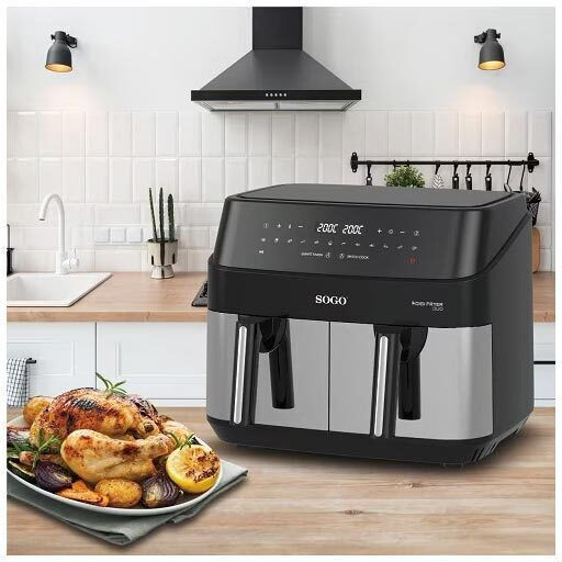 Sogo Air Fryer 9lt Ασημί FRE-SS-10845