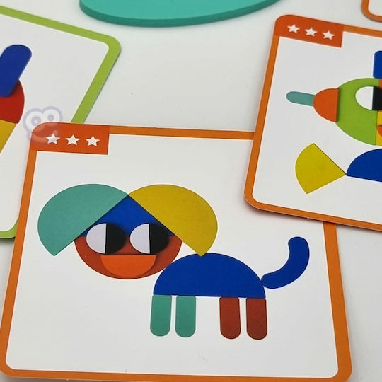 Woopie Shape Puzzle Montessori Εκπαιδευτικό Παιχνίδι Γνώσεων για 3+ Ετών