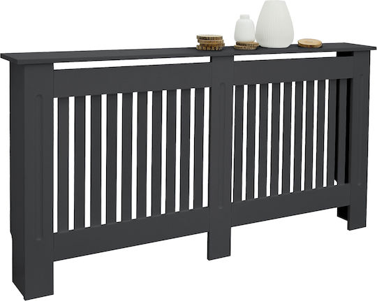 ML-Design Κάλυμμα Καλοριφέρ από MDF Γκρι 152x19x82cm