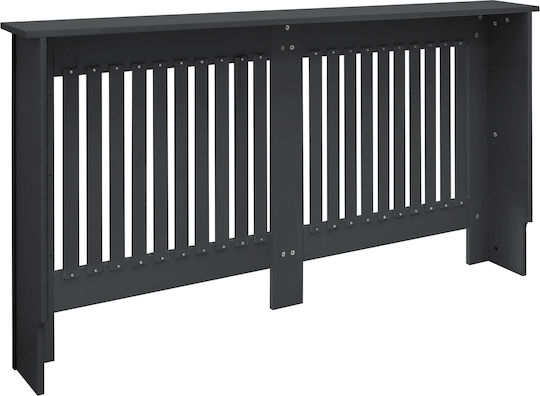 ML-Design Κάλυμμα Καλοριφέρ από MDF Γκρι 152x19x82cm