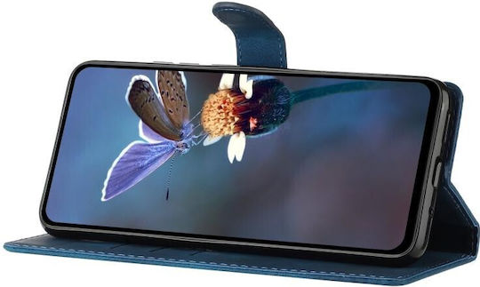 Butterfly Flower Wallet Μπλε (TCL 40 SE)