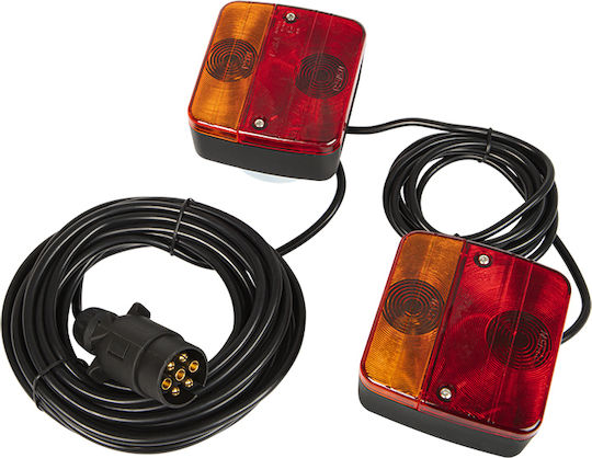 Blow Trailer Lights Set DM- with Magnet 12V 2 Pieces