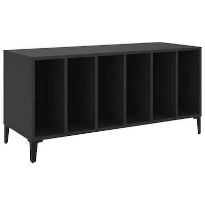 vidaXL 6 Level Hi-Fi Furniture Black 38x100x48cm