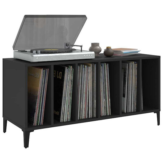 vidaXL Mobilier Hi-Fi Negru 38x100x48cm