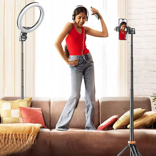 Tech-Protect L03S Selfie Stick Cell Phone Tripod Bluetooth Black