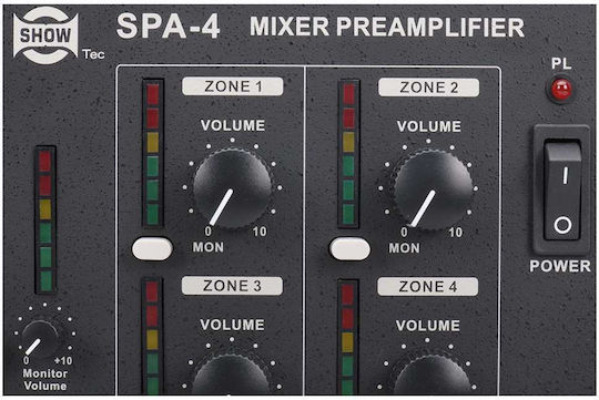 Show Seikaku SPA-4 Amplificator PA 5 Canale cu 4 Zone