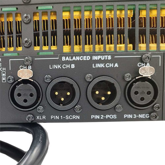 Metro PA-2400S Commercial Power Amplifier 2 Channels 4000W/4Ω 2400W/8Ω Black
