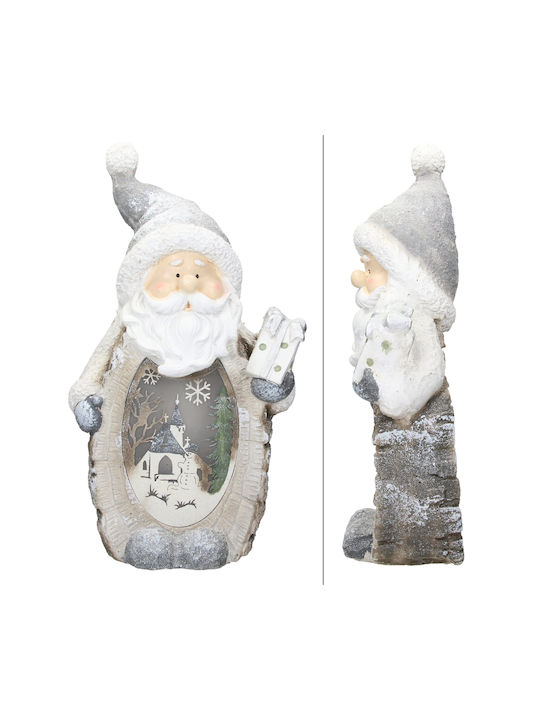 Illuminated Santa Claus Battery White 52x27x14cm