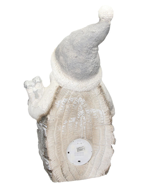 Illuminated Santa Claus Battery White 52x27x14cm