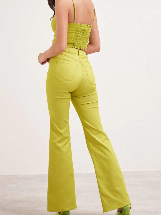 Camber Women's Blouse Corset with Straps Green