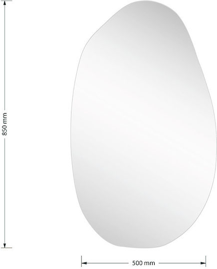 Pakketo Wall Mirror 85x50cm 1pcs