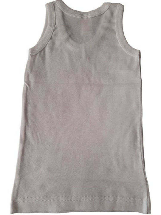 Afoi Giannakopouloi Kinder-Unterhemd Tank-Top Weiß