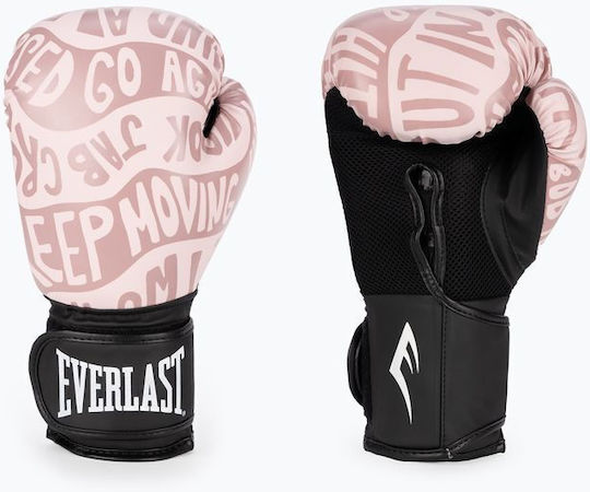 Everlast Spark Γάντια Πυγμαχίας από Συνθετικό Δέρμα για Αγώνα Pink/Gold