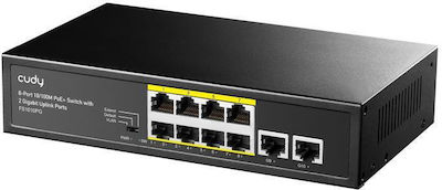 Cudy FS1010PG v1 Unverwaltet L2 PoE+ Switch mit 8 Ports Ethernet