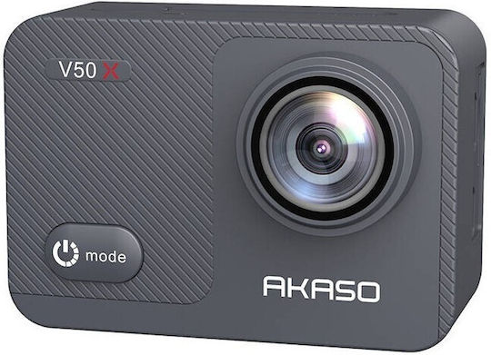 Akaso V50X 64GB Cameră de Acțiune 4K Ultra HD cu Ecran Tactil 2" și Wi-Fi Neagră