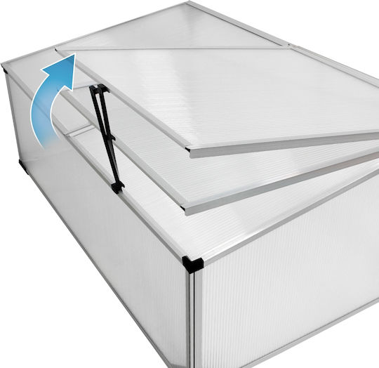 ECD Germany 390001926 Mini Seed Propagator with Aluminum Frame 1x0.6x0.4m