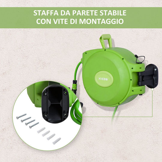 Durhand Automatic Watering Wind Wall Mounted with Hose 20m
