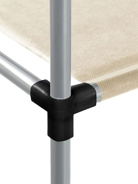 vidaXL Wall Mounted Bathroom Shelf Metallic with 3 Shelves 87x55x90.5cm Brown