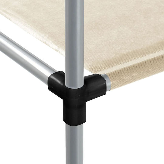 vidaXL An der Wand montiert Badezimmerregal Metallisch mit 3 Regalböden 87x55x90.5cm Braun