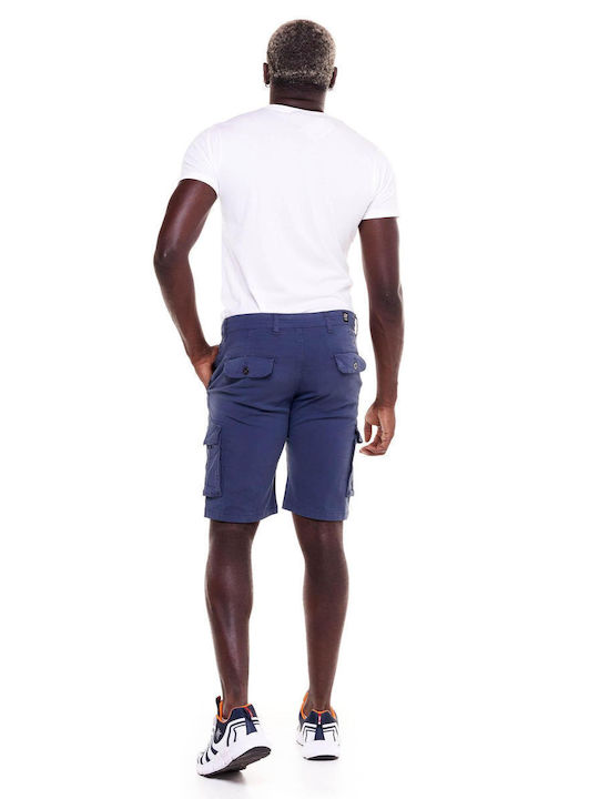 Leone 1947 Herrenshorts Cargo Blau