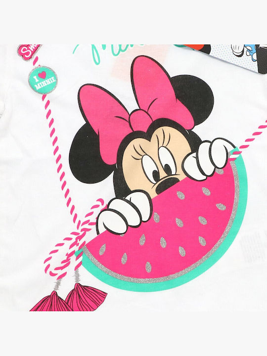 Kinder-T-Shirt Weiß Minnie Mouse
