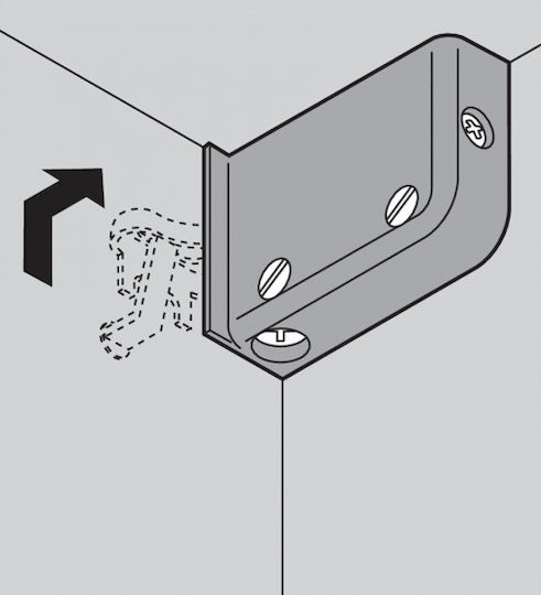 Blum Plastic Furniture Fastener Καφέ