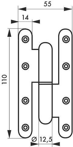 Thirard Stainless Steel Door Hinge Lift Off