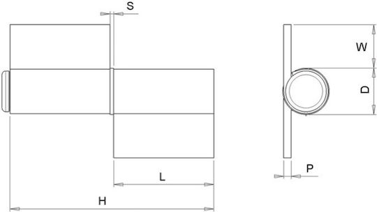 Delta Ioannidis Metallic Door Hinge Rod