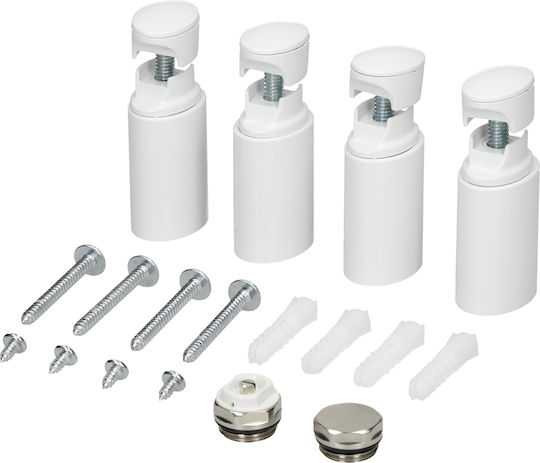 ECD Germany Towel Rail Bathroom 500x1200 White