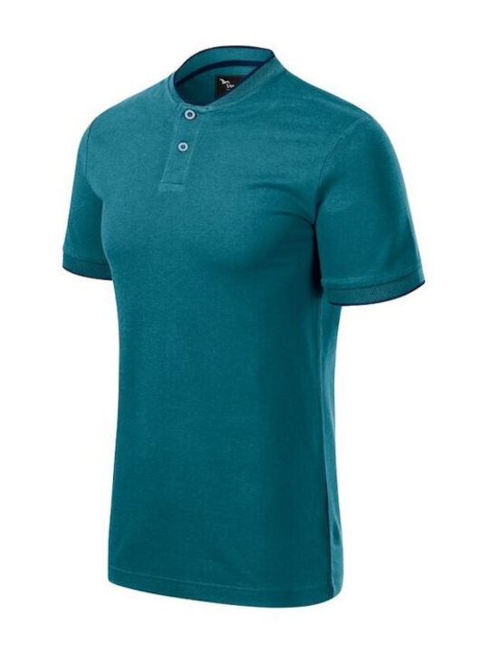 Malfini Men's Short Sleeve Promotional Blouse Blue