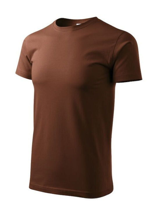 Malfini Basic Werbe-T-Shirt in Braun Farbe