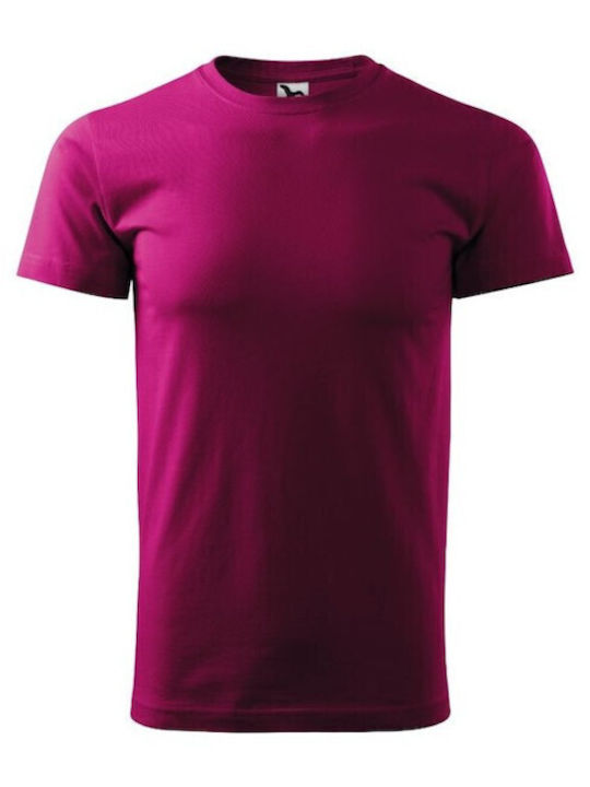 Malfini Basic Men's Short Sleeve Promotional T-Shirt Fuchsia