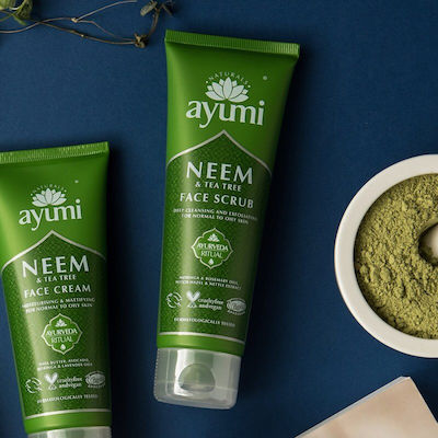 Ayumi Neem & Tea Tree Scrub pentru Față pentru Piele Grasă 125ml