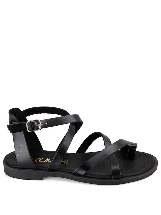 Silia D Handmade Leather Women's Sandals Black