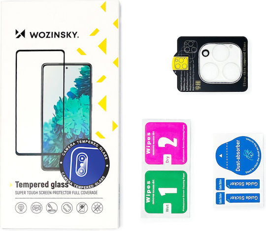 Wozinsky Full Camera Protection Tempered Glass Black for the Pixel 6a