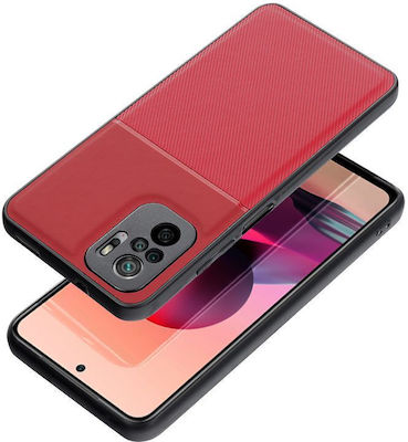 Forcell Noble Umschlag Rückseite Silikon / Kunststoff Rot (Redmi 12C)