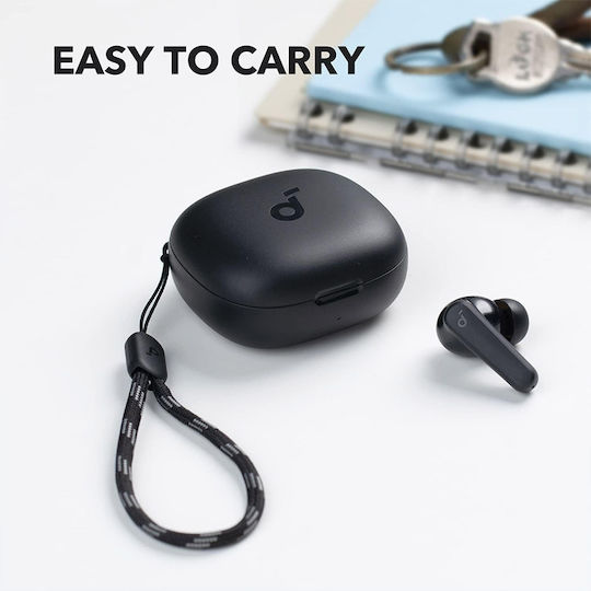 Soundcore by Anker R50i In-Ear Bluetooth-Freisprecheinrichtung Kopfhörer mit Schweißresistenz und Ladeetui Schwarz