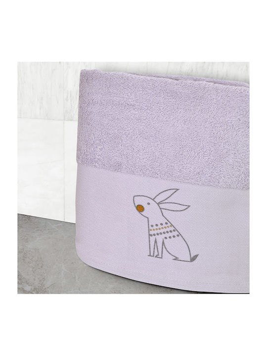 Lino Home Set de prosoape pentru copii 2pcs Rabat Lila De greutate 500gr/m²
